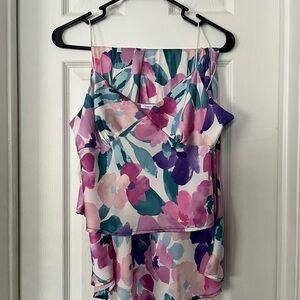 Floral Maxi Skirt and matching top Set